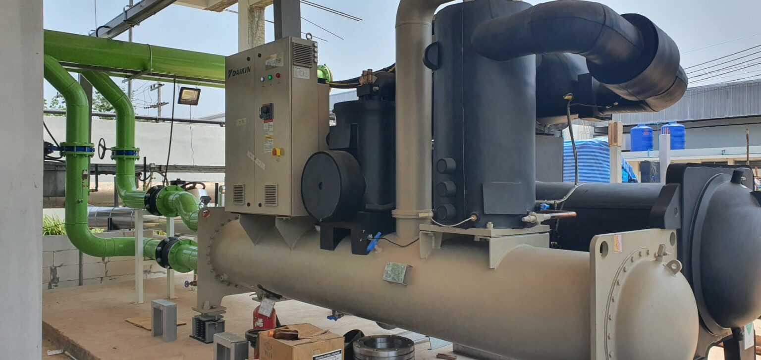 ระบบปรับอากาศ(Chiller) โรงงาน บริษัท เอ็น เค แอพพาเรล จำกัด ( NK2) ขอนแก่น